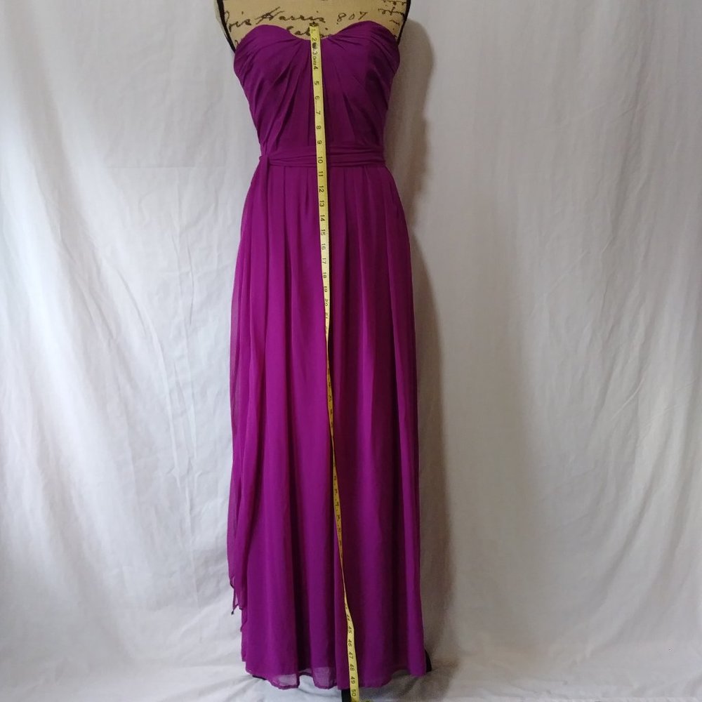 After Six Formal Bridesmaid Dress Persian Plum Size 2 - Picture 8 of 11
